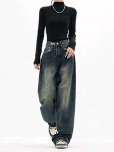 Wide Leg Denim Jeans