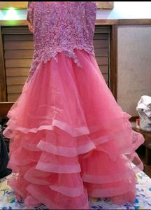 pink barbie gown