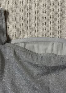 Silver Shimmer Long Sleeve Top