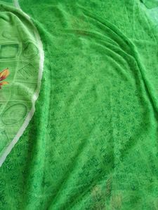 New Green Printed Saree (Women&#39;s)