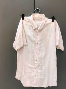 Linen Men Half Sleeves Shirt