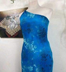 Blue Floral Maxi Dress