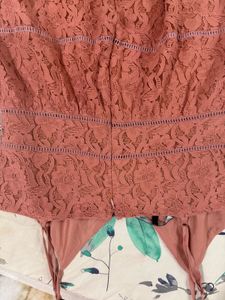 Vero Moda Strappy Lace V-Neck Dress (XL)
