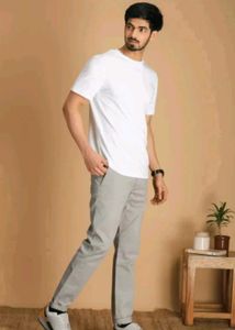Classic White Crew Neck Tee