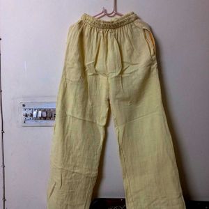 Powder/ Butter Yellow Korean Pants/ Trouser