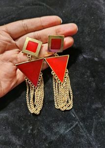 Red Beautiful Earrings