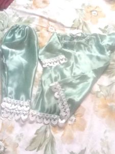 Mint Satin Pajama Set