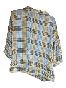 Plaid Button-Up Top