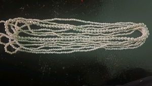 Elegant White Pear Necklace For Sale Perfect