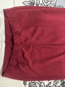 Maroon Casual Pants