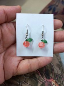 Handmade Orange Earrings
