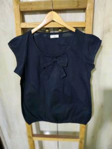 Black Cotton Top Size-36