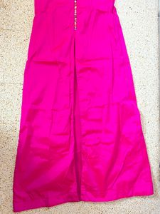 Women’s Pink Indo Western Kurta Skirt Dupatta Set
