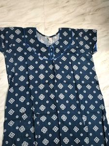 Blue Printed Nighty