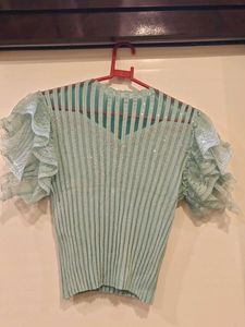 Cute Cyan top