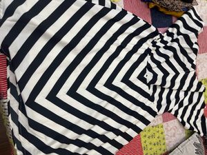 Striped A Line Dress