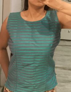 Blue Sleeveless Top