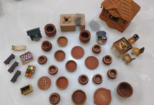 Miniature Clay Kitchen Set