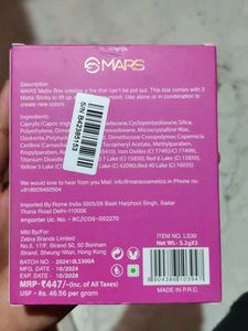Mars Matte Lipstick Set