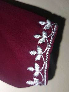 Embroidered Maroon Kurti/Dress