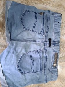 Light Wash Denim Shorts