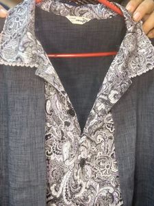 Lightweight Blazer Style-Shirt &amp; Attached Jacket