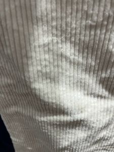 White Corduroy Flared Jeans