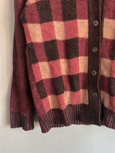 Vintage Plaid Cardigan