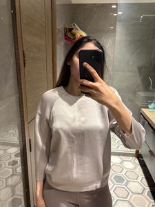 Silver Silk Blouse