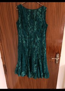 Emerald Animal Print Dress