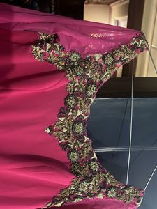 Gorgeous Pink &amp; Gold Anarkali