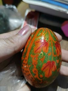 Hand-Painted Decorative Egg