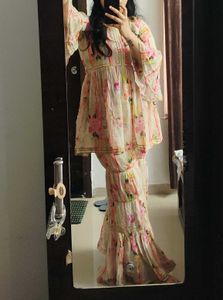 Floral Sharara Set