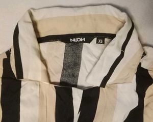 Striped Button-Down Shirt