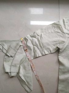Short Kurti With Dhoti And Organza Duppata