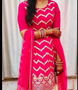 Pink &amp; Gold Salwar Suit