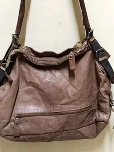 Leather Hobo Bag Made in Italy Tag Not Present