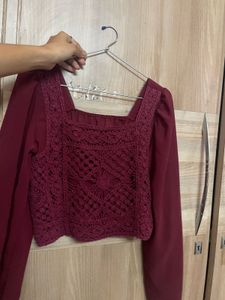 Crochet Detail Top