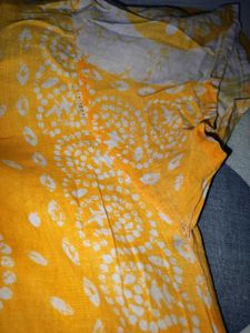 Yellow Printed Nighty