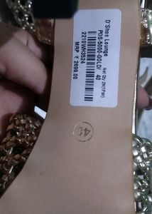 D&#39;shoe Lounge Gold 40👡