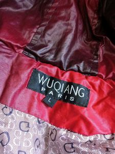 Red Ombre Padded Winter Coat