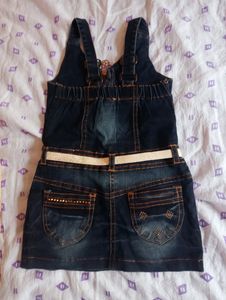 Jeans Dungree Set
