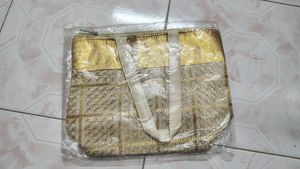 Gold And Cream Handbag