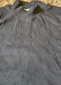 Vintage Charcoal Mock Neck Top