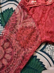 Red Embroidered Dress