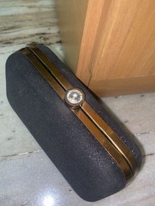 Sparkly Black Clutch