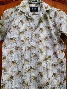 Louis Philippe Mens Printed Shirt