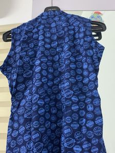 Blue Printed Kurta