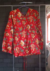 Straight Kurti With Bell Sleeve