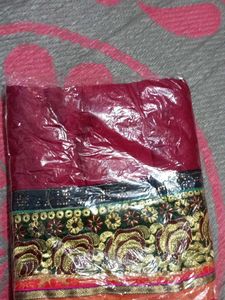 Elegant Maroon Saree